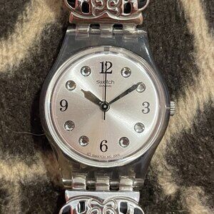 2007 Swatch • Ladies *LM130 REVUE STAR* • Great condition! Art Deco style!